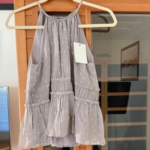 Joie Sleeveless Top with Silver Accents